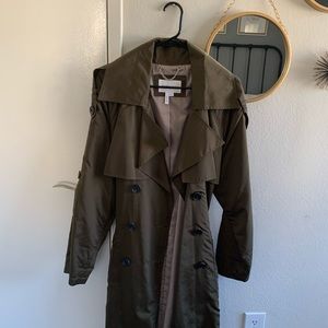 BCBGeneration Olive green trench coat size XL